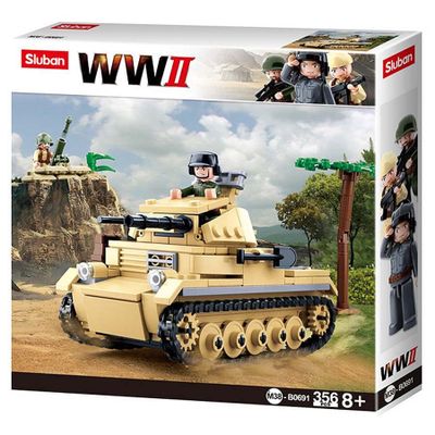 WWII small German Tank - Sluban - M38-B0691