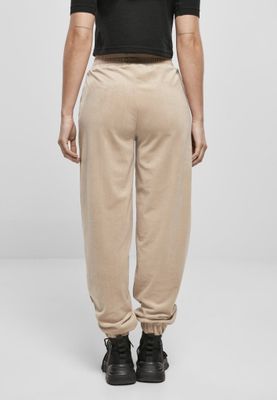 Ladies High Waist Ballon Velvet Sweat Pants