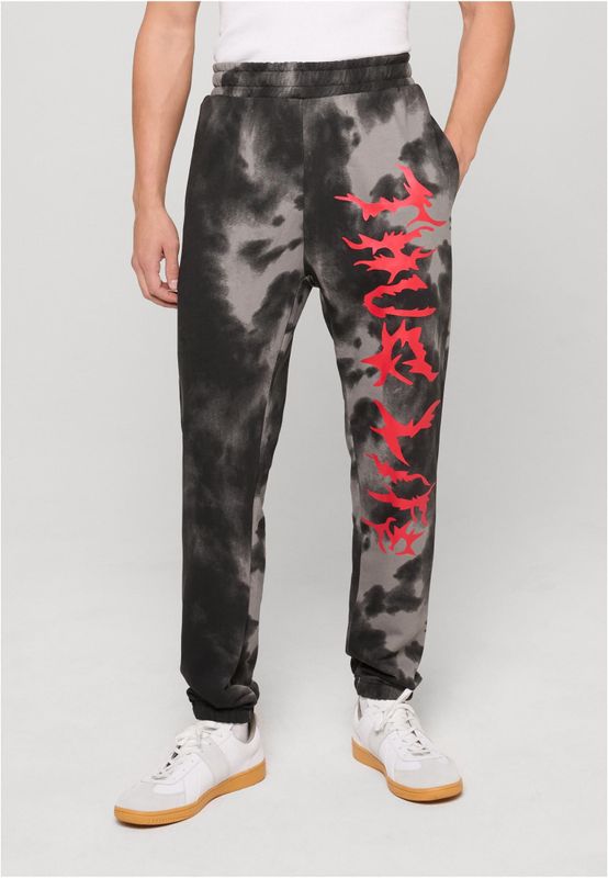 Byxor med röd text sida – black/grey