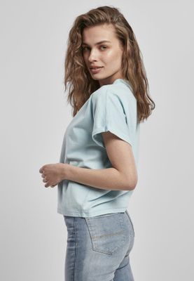 Kort t-shirt til kvinder med sænket arm