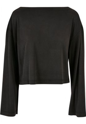 Ladies Short Modal Bateau Necklinie Longsleeve