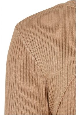 Ribbed dress with long sleeves