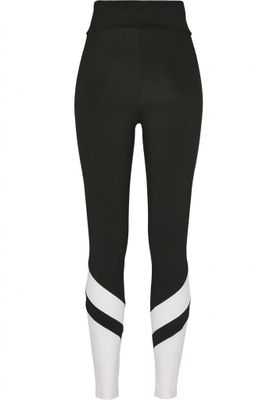 Sort og hvide leggings med høj talje