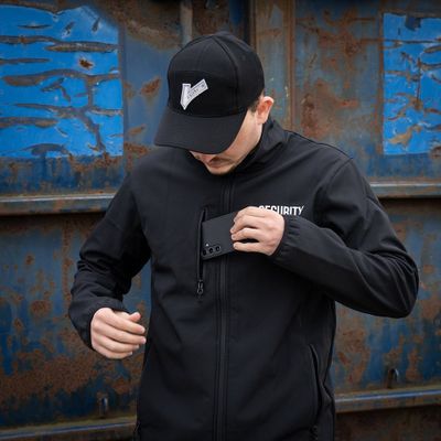 Security lined softshell jacket
