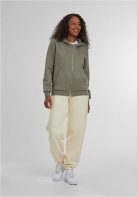 Ladies Fluffy Zip Hoody