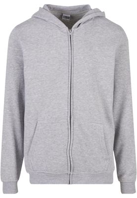 Basic Essential Zip Hoody Huvtröja för herr – heathergrey