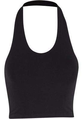 Halterneck Jersey Top i Modern Stil