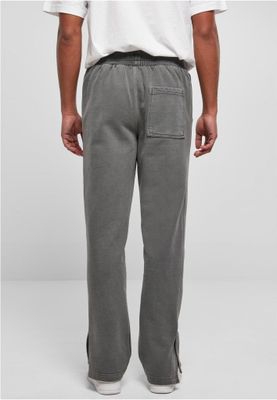 Soft trousers with wide cuffs and slits