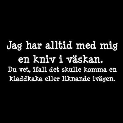 Kniv i väskan t-shirt