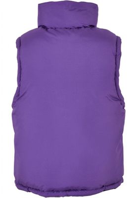 Ladies' reversible short puffer vest