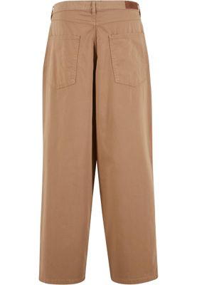 Tapered Twill Baggy Pants för män av bomullsblandning