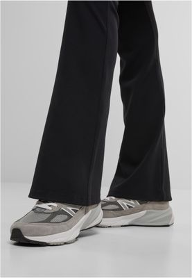 Utsvängda Leggings med Bred Midja och Delade Sömmar