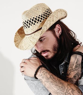 Stråhatt cowboy