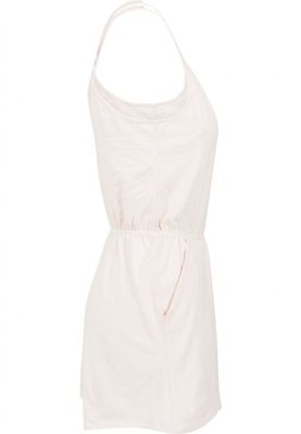 Jumpsuit with narrow shoulder straps