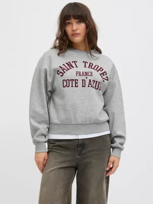 Avslappnad Sweatshirt med rund hals JJXX