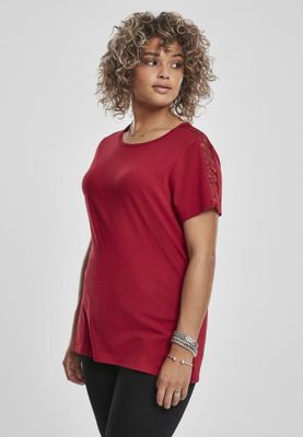 T-shirt with lace edge ladies