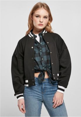 Ladies Oversized College Sweat Jacket
