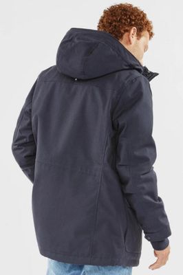 Ledger parka with teddy lining