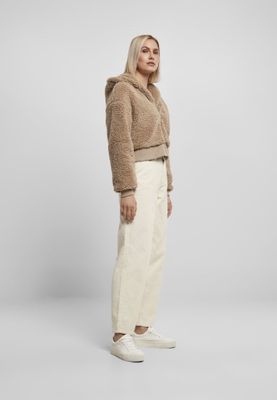 Short oversize teddy jacket