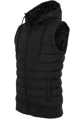 Padded vest with hood