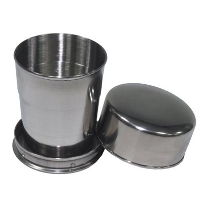 Telescopic cup in stainless steel - 15 cl