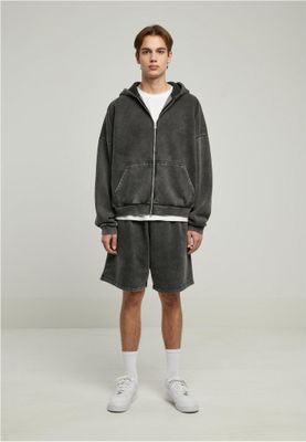 Heavy Sand Washed 90's Zip Hoody