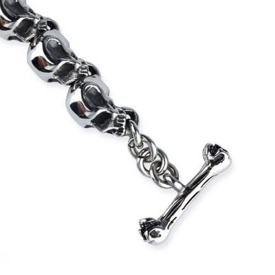 Skulls - armbind rostfritt stål