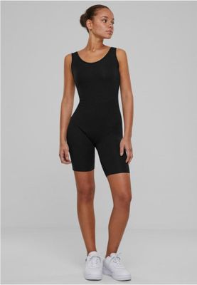 Stretchy jumpsuit with short sleeves and legs