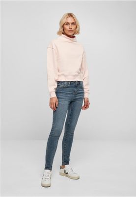 Ladies Organic Short High Neck Crew