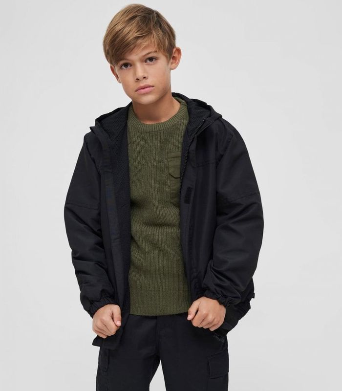 Windbreaker unlined black - Kids