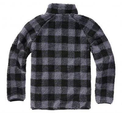 Lumberjacka teddyfleece pullover gray/black - men