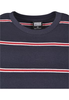 Striped sweatshirt lady