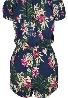 Short jumpsuit with pattern ladies