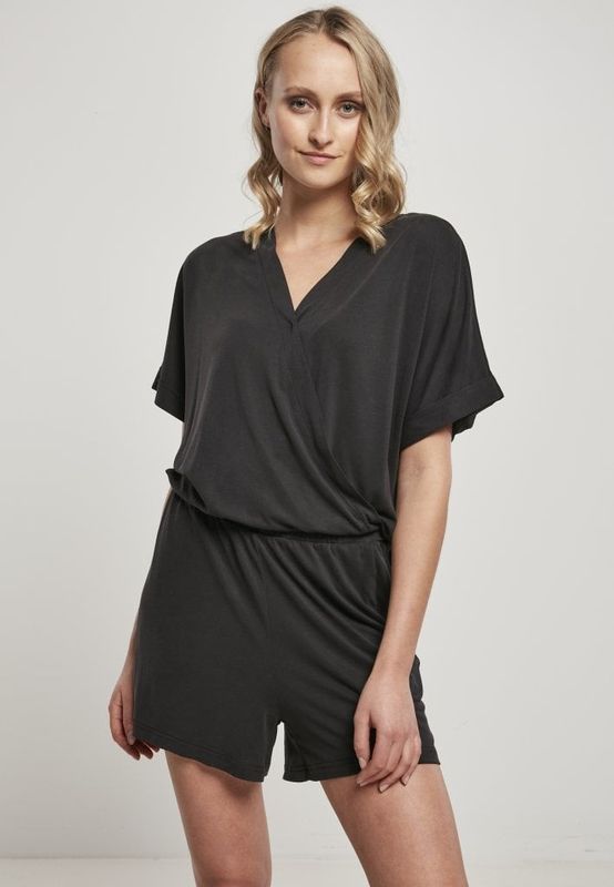 Kort jumpsuit v-hals