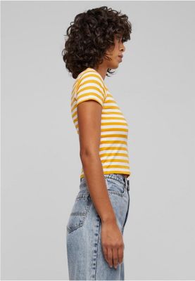 Women's short striped T-shirt