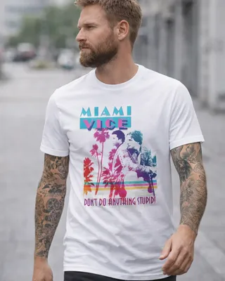 Miami Vice - Don't Do Anything Stupid T-Shirt