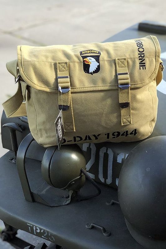 Canvas messenger bag - 101st Airborne D-Day