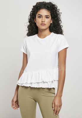 T-shirt with ruffles in organic cotton