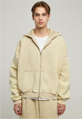 Heavy Sand Washed 90's Zip Hoody