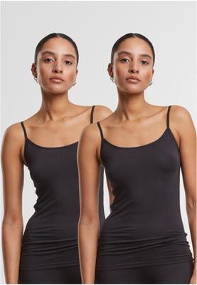 Mjuk Viskos Tank Top 2-Pack för Vardagligt Bruk