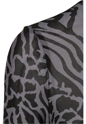 Ladies AOP Mesh Turtleneck Longsleeve