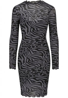Patterned dress in two layers