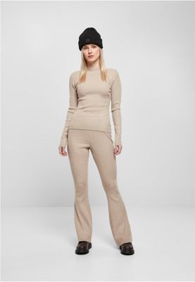 Ladies Rib Knit Turtelneck Sweater