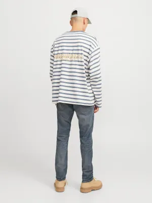 Modernt stentvättade slim fit jeans - GLENN