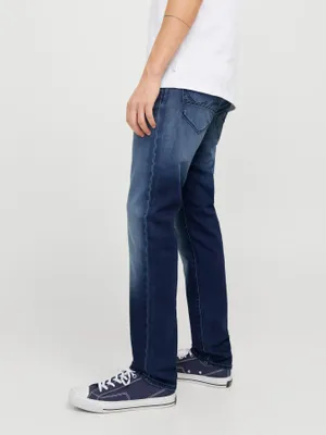 Tapered fit jeans med tvättad design - MIKE