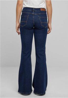Women's flared jeans with a low waist