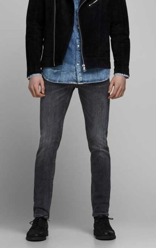 Sort slidte jeans skinny pasform