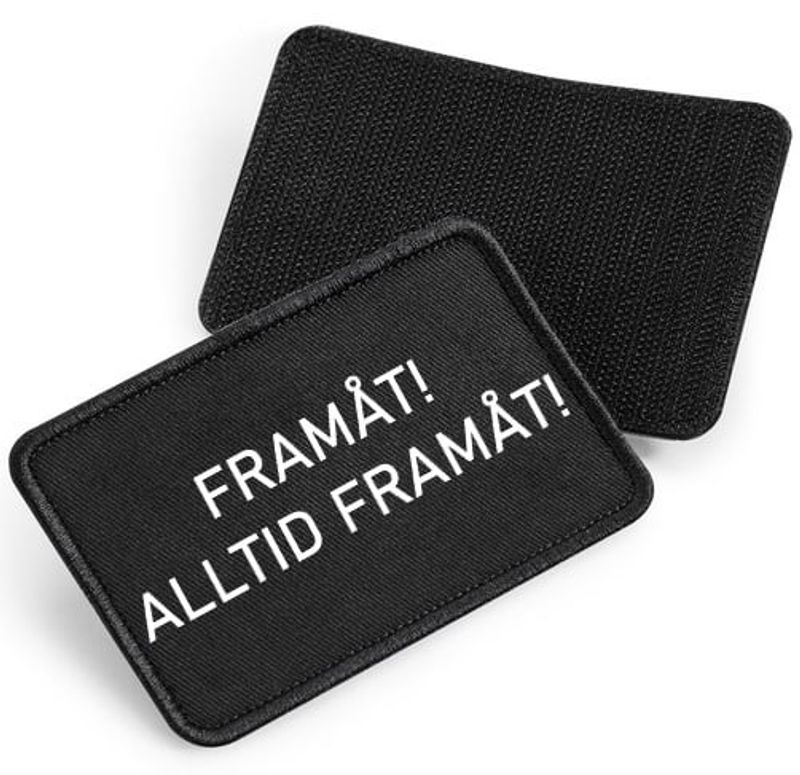 Framåt! Alltid Framåt! - tygpatch med kardborre