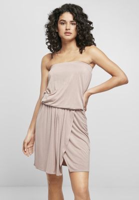 Short dress without shoulder straps