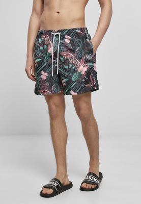 Dark flower aop swimming shorts